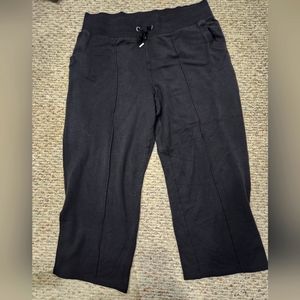 Athleta Women Black Wide Leg Sweatpants 1X
